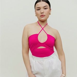 Reformation Ozella Knit Top in Corvette